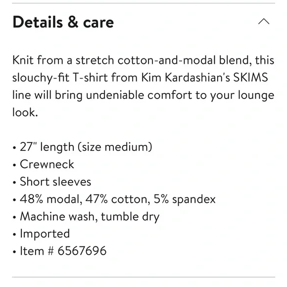 Skims Boyfriend T Shirt - Picture 4 of 7